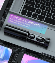 将图片加载到图库查看器，Wireless Bluetooth 5.1 Earphones Wireless Charging Case IPX8 Waterproof Stereo Headphones In Ear Built in Mic Headset Touch Control Earbuds Wireless Earbuds Case With Flashlight Noise Isolating Clear Calls Rich Bass In-Ear Sports Headset
