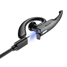 Load image into Gallery viewer, Wireless Bluetooth Business Earphone Noise Isolating Earbuds Wireless Headphones With Chraging Case LED Display Built-in Microphones For Clear Calls Single Over Ear Handsfree Earbud For Driving Charging Case Headphone Microphone Office Headset For Work
