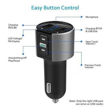 将图片加载到图库查看器，Wireless Car Mp3 FM Transmitter USB Charger
