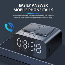 Load image into Gallery viewer, Wireless Charger Alarm Clock Bluetooth Speaker LED Smart Digital Clock

