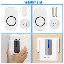 Load image into Gallery viewer, Wireless Doorbell Rings 1000FT with 1 Plug Receiver Chimes
