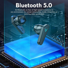 将图片加载到图库查看器，Wireless Earbuds Touch Control Earphone No Delay Noise Reduction Bluetooth Headphone Gaming Headset y Lewith Mic Updated Design with Industrading Sound &amp; Improved Comfort, Long Wireless Range, Up to 24 Hours of Talk Time
