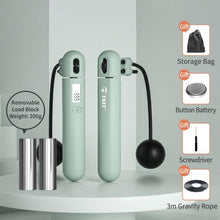 将图片加载到图库查看器，Wireless Electronic Jump Rope With Counter Speed Skipping Adjustable Soft Anti-Slip Handle Skipping Rope With Calorie Counter Adjustable Digital Jump Rope For Indoor Workout Fitness
