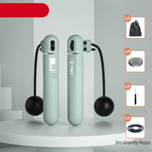 将图片加载到图库查看器，Wireless Electronic Jump Rope With Counter Speed Skipping Adjustable Soft Anti-Slip Handle Skipping Rope With Calorie Counter Adjustable Digital Jump Rope For Indoor Workout Fitness
