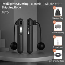 将图片加载到图库查看器，Wireless Electronic Jump Rope With Counter Speed Skipping Adjustable Soft Anti-Slip Handle Skipping Rope With Calorie Counter Adjustable Digital Jump Rope For Indoor Workout Fitness
