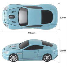 将图片加载到图库查看器，Wireless Mouse Blue Car Shaped Design 1600DPI Mouse USB Optical  Ergonomic 3D Sports Car Mice For Laptop
