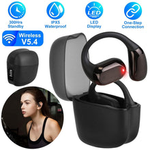 Load image into Gallery viewer, Wireless V5.4 Open Ear Earbuds with Earhook LED Display Charging Case
