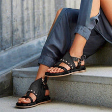 将图片加载到图库查看器，Woman Sandals Flat Casual Summer Sandals Women's Fashion Flip Flops Elegant Sandals Artificial Leather Platform Shoes Fashion Slides Ladies Lightweight Athletic Yoga Mat Sandals Slip On Thick Cushion Slippers Sandals
