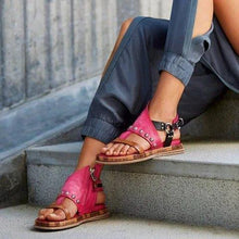 将图片加载到图库查看器，Woman Sandals Flat Casual Summer Sandals Women's Fashion Flip Flops Elegant Sandals Artificial Leather Platform Shoes Fashion Slides Ladies Lightweight Athletic Yoga Mat Sandals Slip On Thick Cushion Slippers Sandals
