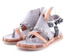 将图片加载到图库查看器，Woman Sandals Flat Casual Summer Sandals Women's Fashion Flip Flops Elegant Sandals Artificial Leather Platform Shoes Fashion Slides Ladies Lightweight Athletic Yoga Mat Sandals Slip On Thick Cushion Slippers Sandals
