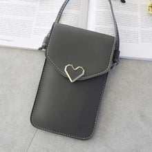 Load image into Gallery viewer, Women  Bag Shoulder Transparent Bag Card Holders Girl  Handbag Ladies PU Leather Clutch Phone Wallets Purse
