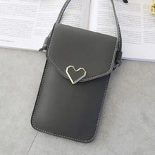 Load image into Gallery viewer, Women  Bag Shoulder Transparent Bag Card Holders Girl  Handbag Ladies PU Leather Clutch Phone Wallets Purse
