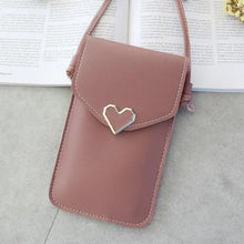 Load image into Gallery viewer, Women  Bag Shoulder Transparent Bag Card Holders Girl  Handbag Ladies PU Leather Clutch Phone Wallets Purse
