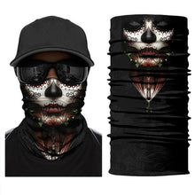 Load image into Gallery viewer, Women Balaclava Neck Gaiter Tubular Buff Bandana Scarf Headgear Bicycle Half Mask Face Cover Venom Headband Summer Men Beanie Hat Windproof Head Scarves Neck Warmer Cycling Camping Hiking Men Women Fashion Magic Scarves Turban Outdoor Headband
