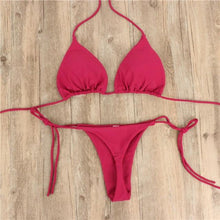 Load image into Gallery viewer, Women Bikini Swimsuit Push-Up Bra Bikini Set Two Piece Swim Suit Swimwear Beachwear Bathing Suit Strappy Swimsuit Two Pieces Bikini Set
