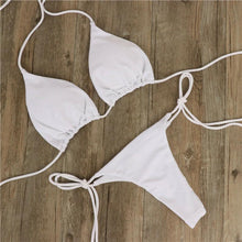 Load image into Gallery viewer, Women Bikini Swimsuit Push-Up Bra Bikini Set Two Piece Swim Suit Swimwear Beachwear Bathing Suit Strappy Swimsuit Two Pieces Bikini Set
