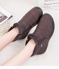 Load image into Gallery viewer, Women Boots Fashion Waterproof Snow Boots For Winter Casual Lightweight Ankle Warm Winter Boots Fur Lined Warm Ankle Boots Slip On Waterproof Shoes Comfortable Soft Design For Female
