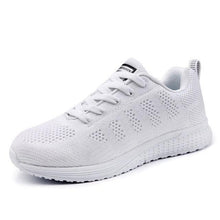 Load image into Gallery viewer, Women Casual Fashion Breathable Walking Mesh Lace Up Flat Sneakers Running Summer Sports Sneakers Fashion Casual Shoe Breathable Mesh Design
