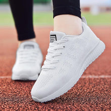 Load image into Gallery viewer, Women Casual Fashion Breathable Walking Mesh Lace Up Flat Sneakers Running Summer Sports Sneakers Fashion Casual Shoe Breathable Mesh Design
