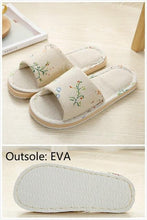 将图片加载到图库查看器，Women Casual Floral Indoor Home Slippers Flower Soft Slippers Spring Autumn Flip Flops Slides Slippers Cozy Casual Footwear Cloth Slippers Open Toe Low-Top Flat Slipper Indoor House Slippers
