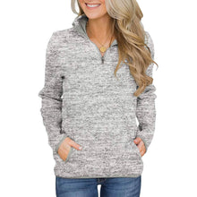 Load image into Gallery viewer, Women Casual Long Sleeve Stand Collar with Pockets
