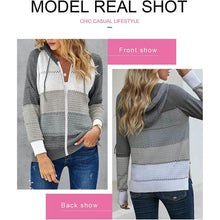 Load image into Gallery viewer, Women Casual Long Sleeve Zip Up Hooded Sweatshirt Hoodies
