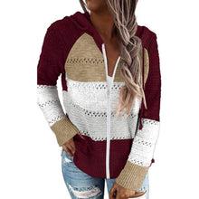 Load image into Gallery viewer, Women Casual Long Sleeve Zip Up Hooded Sweatshirt Hoodies
