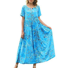 Load image into Gallery viewer, Women Casual Loose Bohemian Floral Dress

