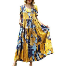 Load image into Gallery viewer, Women Casual Loose Bohemian Floral Dress
