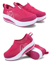 Load image into Gallery viewer, Women Casual Sneakers Sport Fashion Height Increasing Woman Breathable Air Mesh Sneakers Platform Tennis Walking Sneakers Comfortable Lightweight Casual Fitness Shoes
