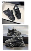 Load image into Gallery viewer, Women Chunky Sneakers Casual Vulcanized Woman High Platform Sneakers Lace Up White Sneakers White Shoes Autumn Winter Fashion Platform High Quality Sneakers
