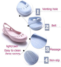 Load image into Gallery viewer, Women Clogs Modern Sandals Home Non-slip Summer Shoes Flat Slippers Plastic Waterproof Garden Shoes Classic Clog Casual Slip On Water Shoe Sandal Indoor Outdoor Slipper
