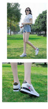 Load image into Gallery viewer, Women Comfortable Casual Shoes Summer Slip On Mixed Colors Increasing Height Sneakers Fashion High Top Hidden Heel Shoes Casual Platform Ankle Boots
