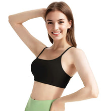 Load image into Gallery viewer, Women Cross Back Sport Bras Padded with Removable Pads Thin Straps
