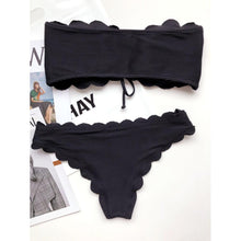 将图片加载到图库查看器，Women Dot Bikini Women Two Piece Swimsuit Women's Bikini Set Swimsuit Micro Strapless 2 Piece Bathing Suit Tie Side Bikini Bottoms Push Up Swimwear Bathing Suit Beach Wear Swimming Suit
