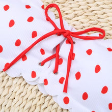 将图片加载到图库查看器，Women Dot Bikini Women Two Piece Swimsuit Women's Bikini Set Swimsuit Micro Strapless 2 Piece Bathing Suit Tie Side Bikini Bottoms Push Up Swimwear Bathing Suit Beach Wear Swimming Suit
