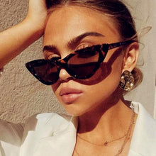 Load image into Gallery viewer, Women Elegant Black Summer Sunglasses Stylish New Popular Cat Eye Design Sunglasses For Woman New Small Eyewear Shades For Women Retro Summer Design Glasses
