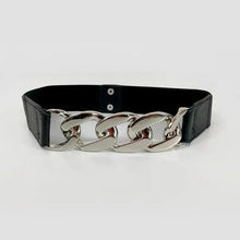 将图片加载到图库查看器，Women Elegant Elastic Stretch Wide Dress Belt  Big Chain Waistbands For Women Luxury Party Belts For Dresses
