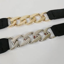 将图片加载到图库查看器，Women Elegant Elastic Stretch Wide Dress Belt  Big Chain Waistbands For Women Luxury Party Belts For Dresses
