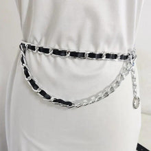 将图片加载到图库查看器，Women Elegant Elastic Stretch Wide Dress Belt  Big Chain Waistbands For Women Luxury Party Belts For Dresses
