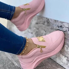 Load image into Gallery viewer, Women Elegant Sneakers Thick Bottom Women Casual Shoes Athletic Road Running Mesh Breathable Casual Sneakers Lace Up Comfort Sports Sneakers
