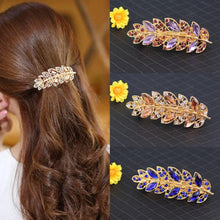 Load image into Gallery viewer, Women Fashion Rhinestone Horsetail Hairpin Spring Clip Ladies Luxury Jewelry Crystal Side Clip Gorgeous Ponytail Holder Hair Accessories For Women
