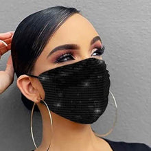 Load image into Gallery viewer, Women Fashion Sequins Breathable Washable and Reusable Mouth Mask
