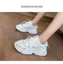 Load image into Gallery viewer, Women Fashion Sneakers Casual Leather Sports Shoes Sneakers Comfortable Walking Footwear Fashion New Lightweight Casual Thick Sneakers
