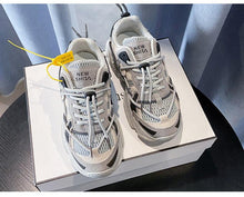 Load image into Gallery viewer, Women Fashion Sneakers Casual Leather Sports Shoes Sneakers Comfortable Walking Footwear Fashion New Lightweight Casual Thick Sneakers
