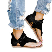 将图片加载到图库查看器，Women Flat Sandals Leopard Snake Print Summer Shoes Beach Leather Sandals Retro Flip Flops Slippers Women Casual Summer Flat Sandal Open Toe Beach Back Zipper T-Strap Outdoor Sandals
