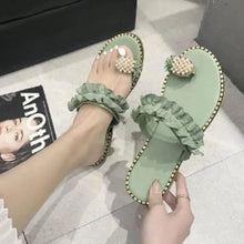 将图片加载到图库查看器，Women Flat Yellow Sandals Summer Fashion Elegant Comfortable Pineapple Design For Womens

