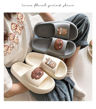 Load image into Gallery viewer, Women Flip Flops Indoor Soft Non Slip Slippers Summer Fashion New Flat Beach Casual Cats Dogs Shoes Open Toe Soft Slippers Soft Shower Bath Pool Gym House Slipper
