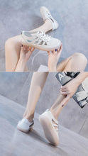 将图片加载到图库查看器，Women Genuine Leather Sneakers Summer White Lacing Flat Woman Casual mfortable Casual Everyday Walking Fashion Outdoor Sneakers
