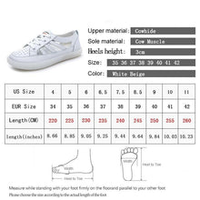 将图片加载到图库查看器，Women Genuine Leather Sneakers Summer White Lacing Flat Woman Casual mfortable Casual Everyday Walking Fashion Outdoor Sneakers
